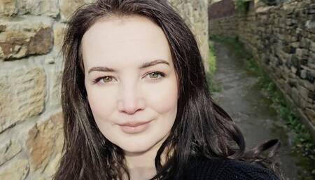 Grey skirt pink panties outdoor wetting peeing