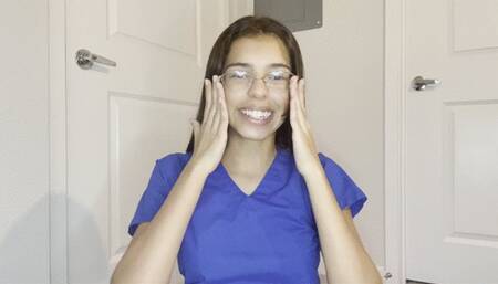 Nurse Drapes and Strokes Your Cock 4K