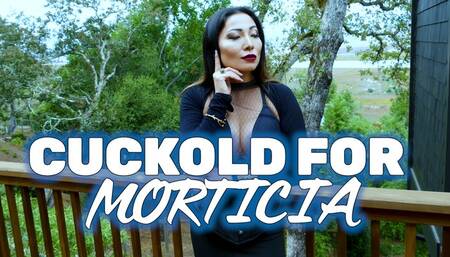 Halloween Cuckold For Morticia Addams WMV Goth Corset Foot Fetish Black Fishnet Feet