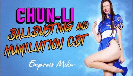 Chun-Li Ballbusting and Humiliation CBT - 720p