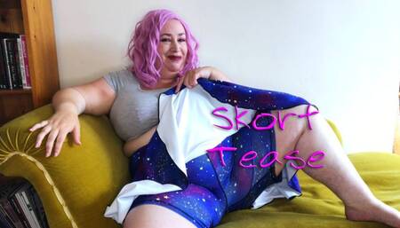 Skort Tease - BBW tease and denial Nimue Allen - MP4