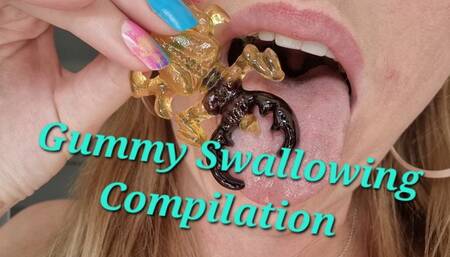 Gummy Swallowing Compilation