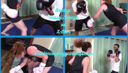 Boxing Sassy vs X-Man wmv