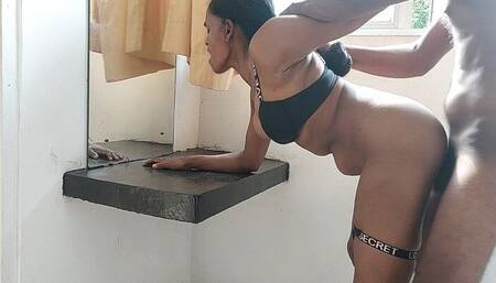 Desi Amateur Doggystyle Fuck Makes Her Squirt with Dildo