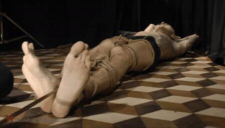 NICKY TIED IN A FLOOR AND VERY HOT TICKLE camera 1  (FHD mp4)