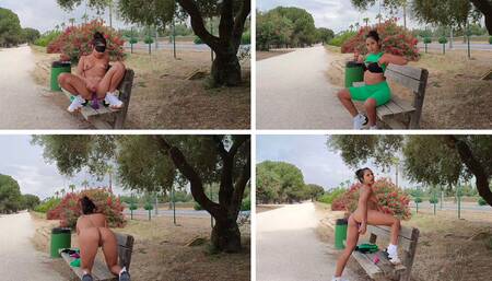 Horny Latina My Pussy Was Very Wet so I Masturbate in the Park