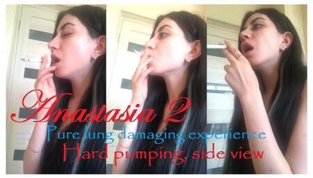 Anastasia 2: hard pumping, side view