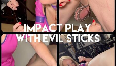 Stripes of Redemption, Slave gets marked with Evil Sticks, Mean impact play, Pain play