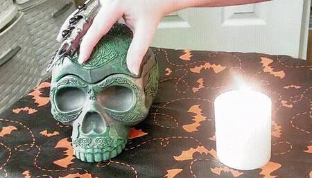 Devil Woman Chewing Eyes Balls