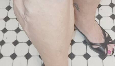 POV mini dress and heels