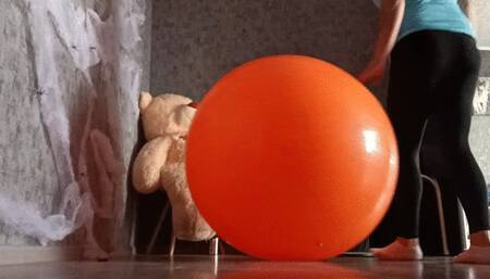 ride on big orange new ball