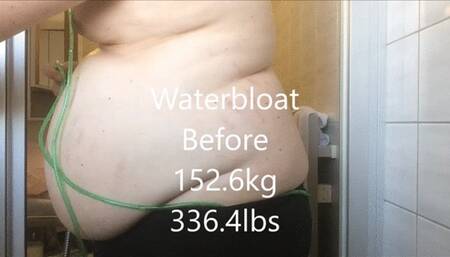 Waterbloat with a hosepipe in my throat