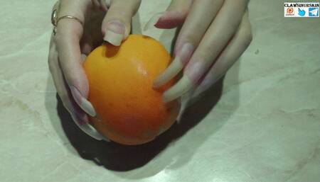 Nails Scratch, Puncture, Cut, Make Marks and Holes, Destroy Poor Fruit