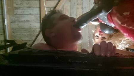 Mistress Samariel and Faith - strapon training POV 4K