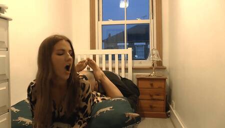 Pinned Against Her Buttocks