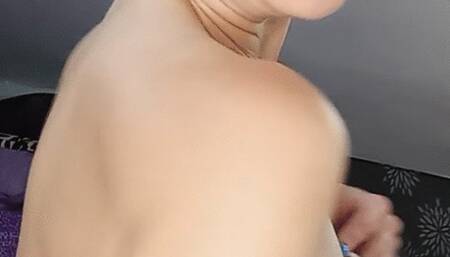 putting lotion on after the shower