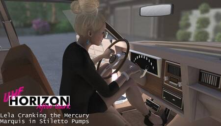 Lela Cranking the Mercury Marquis in Stiletto Pumps 1080p