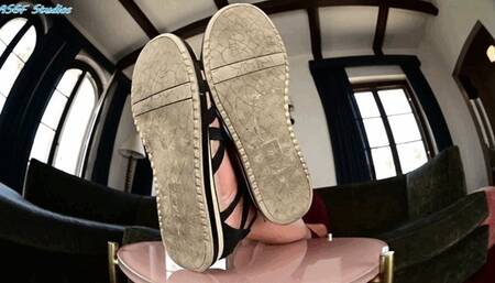 Goddess Six Foot Queen big dirty feet and sandals - MP4