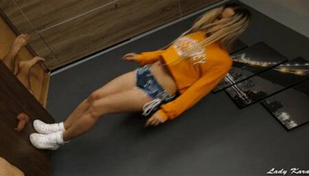 Suffer beneath my white sneakers before pleasure (1080HD)