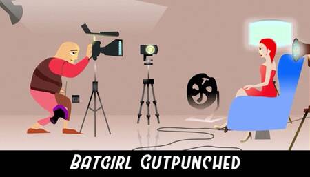 Batgirl Gut punched Hard