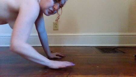 Crawling on all fours in My Leg Cast