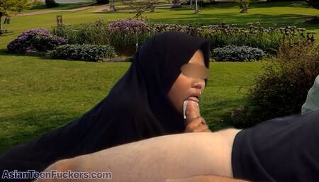 *AsianTeenFuckers* Asian muslim teen sucks sperm from white cock version 3 - atf wmv