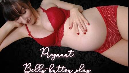 Belly Button in Red Lingerie wmv