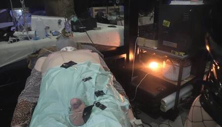 stretching nipples and this bigg balls piercings together