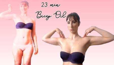 23 mins Oiled Bicep Flex and Bounce wmv