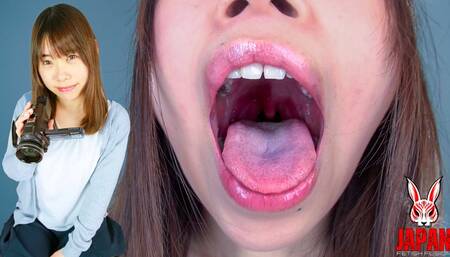 An Amateur KAEDE's Raw, Drenched Mouth Display