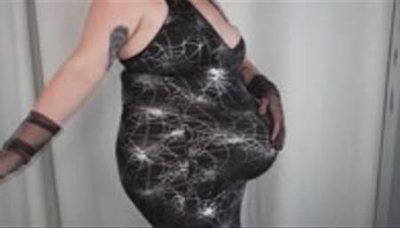 Witch eats you! Shows off Big Stomach after WMV 1080