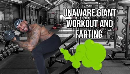 Unaware giant workout farts on gym stalker - Lalo Cortez