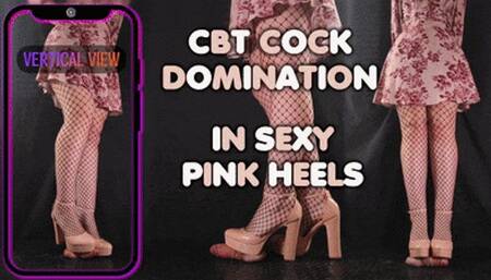 CBT Domination in Sexy Pink Heels, Bootjob and Kicking (Vertical Version) - TamyStarly - Shoejob, Ballbusting, Trample, Trampling, Stomp, High Heels