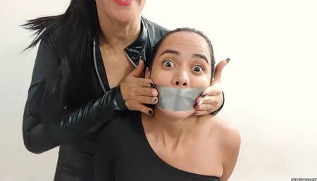 Sara's First Bondage Experience - Part 1: Gagging The Girl (mp4)