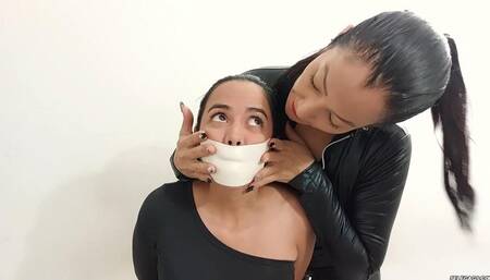 Sara's First Bondage Experience - Part 1: Gagging The Girl (high res mp4)