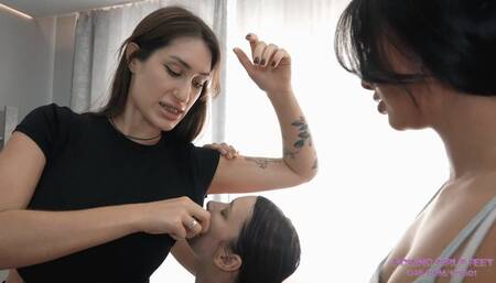 SARAH and RADA - Taste our sweat and thank us! (HD)