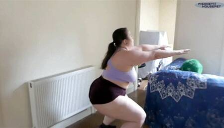 BBW Pathetic Work Out Attempt