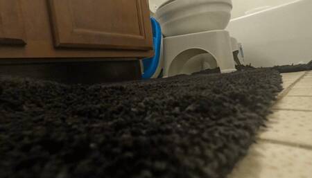 Teenie Frank Falls Into Giantess Toilet  1080 smaller