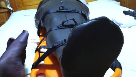 Neoprene sleepsack bondage 1