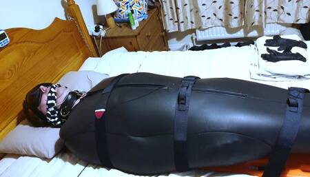 Neoprene sleepsack bondage 3