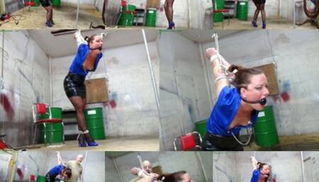 Taming his defiant wench with a strict crossed ankles, hair tied strappado & nipple clamps (MP4 SD 3500kbps)