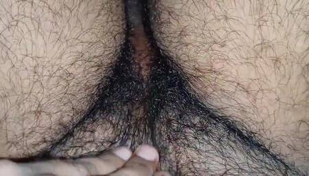 Indian Gay Boy Self Handjob and Make Hairy Pussy Shape