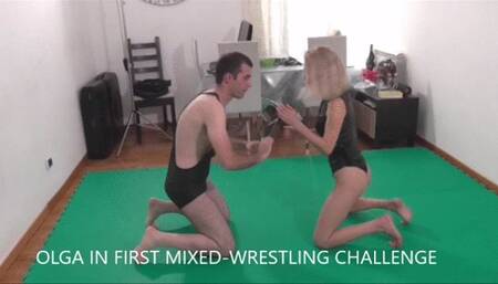OLGA IN FIRST MIXED WRESTLING CHALLENGE