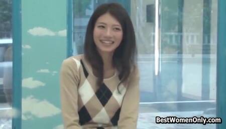 Japanese Show Girl Learns Sex In Glass Room