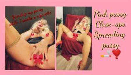 Worship my pusy while I smoke a cigarette MOV