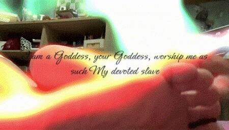 In contact with My foot