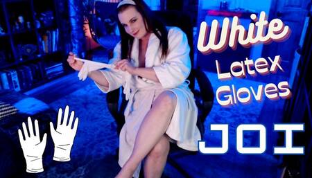 White Latex Gloves JOI - WMV