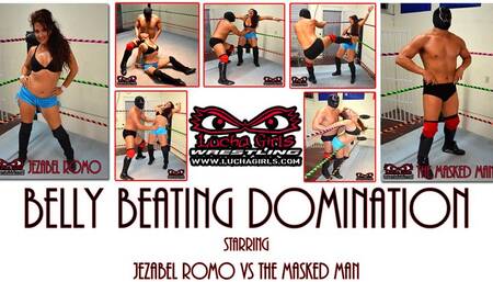 1335-Belly Beating Domination! - Mixed Maledom Wrestling
