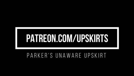 Parker Unaware Upskirt