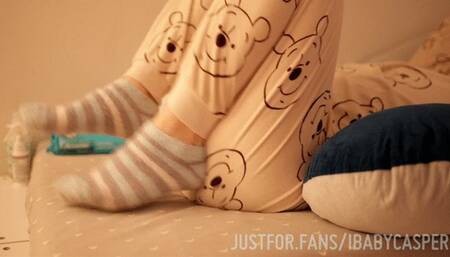 Mommy Diapers, Breastfeeds, and Burps BabyBoy